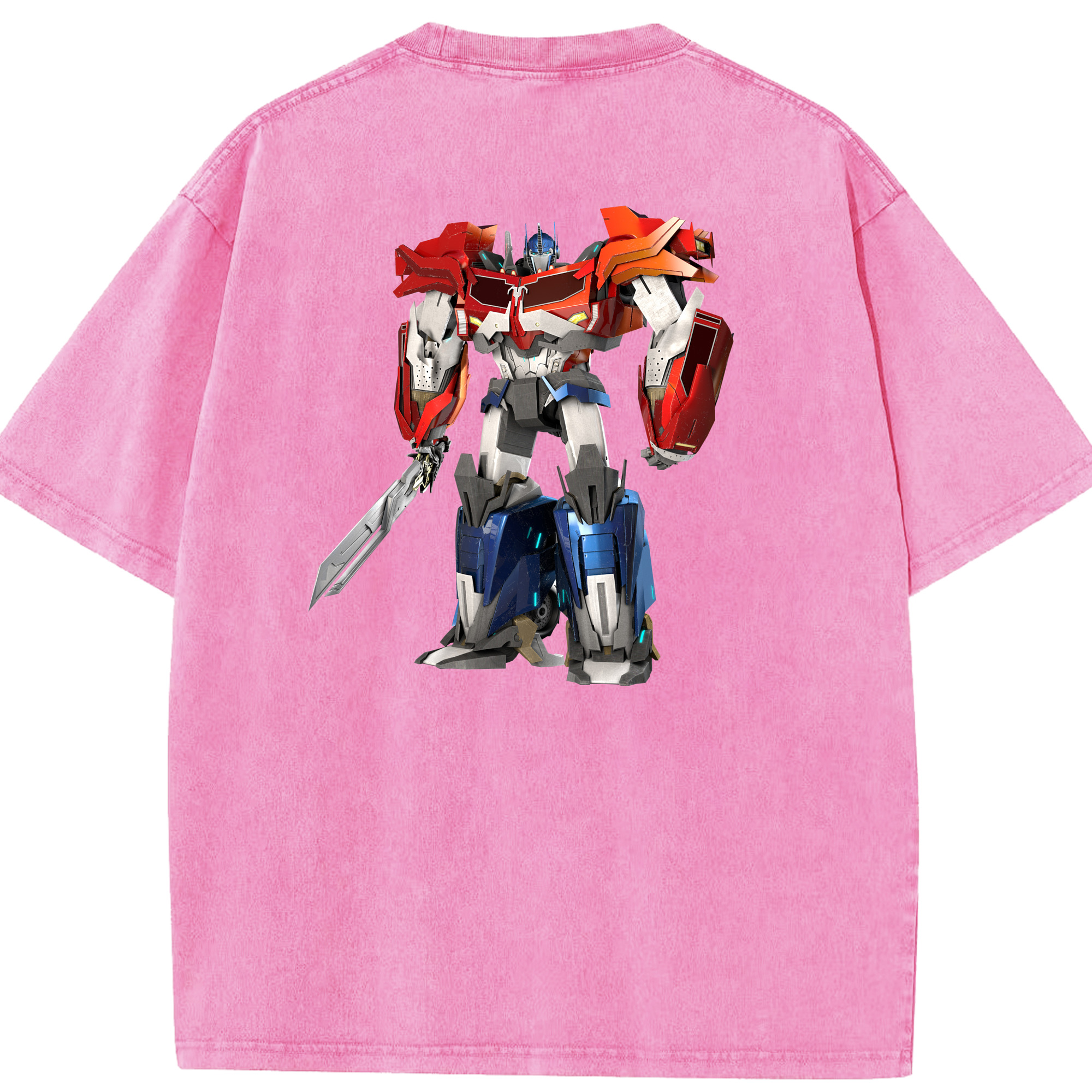 （画像用）  綿100% ヴィンテージ風 半袖Tシャツ（背面プリント）